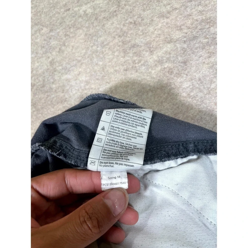 Carhartt Relaxed Fit Full Swing Carpenter Work Pants Mens 40x34 Gray Cotton Logo